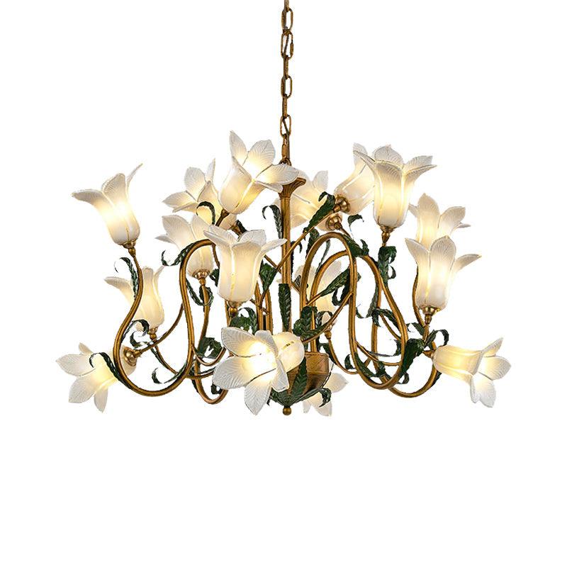 American Flower Metal Hanging Pendant 16 Heads LED Chandelier - Rebooters