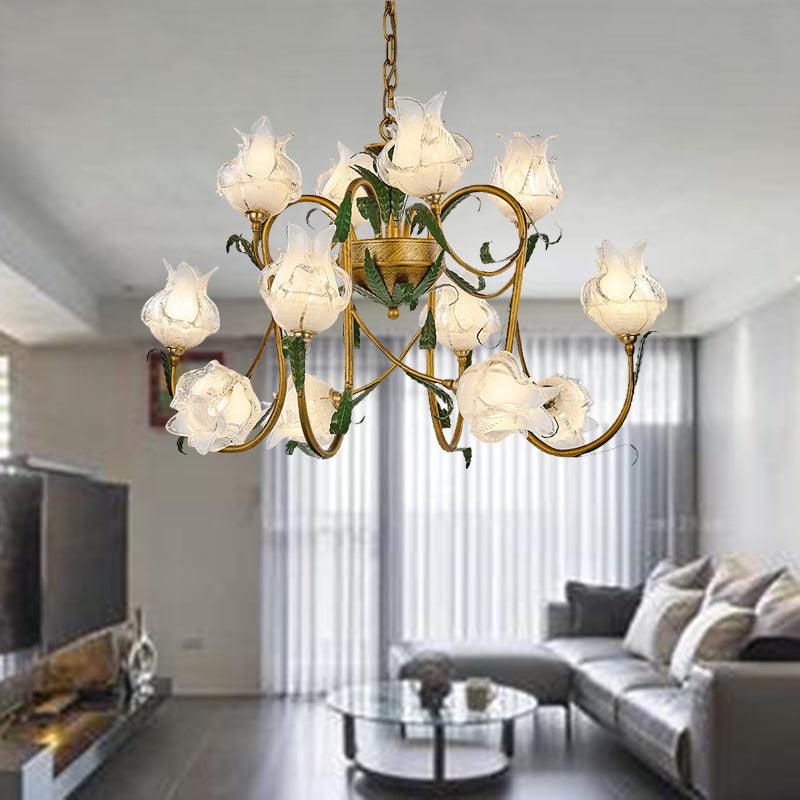 American Flower Metal Hanging Pendant 16 Heads LED Chandelier - Rebooters