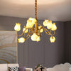 Tulip Bedroom Ceiling Chandelier Gold LED Pendant Light - Rebooters