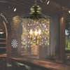 Metal Cascading Chandelier Light Fixture Decorative 3 Heads Restaurant Suspension Pendant in Bronze - Rebooters