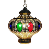 4 Heads Pendant Lighting Mediterranean Ceiling Chandelier in Brass - Rebooters