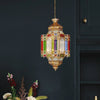 Metallic Castle Suspension Light Art Deco 4-Head Chandelier - Rebooters