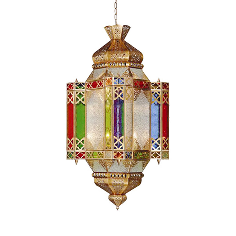 Metallic Castle Suspension Light Art Deco 4-Head Chandelier - Rebooters