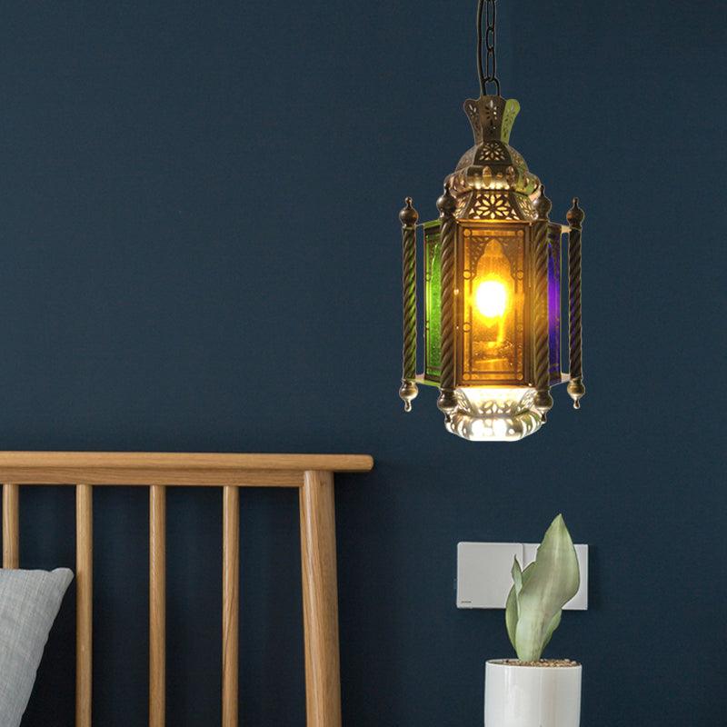 2 Heads Lantern Chandelier Lighting Arab Brass Finish Lamp - Rebooters