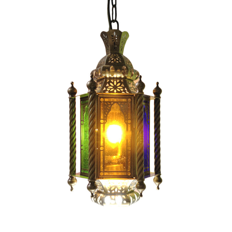 2 Heads Lantern Chandelier Lighting Arab Brass Finish Lamp - Rebooters