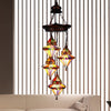 Metal Lantern Chandelier Lamp Bohemian 4 Heads Copper Light - Rebooters