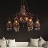 Urn Shaped Restaurant Ceiling Chandelier Bohemian Metal Lamp - Rebooters