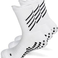 Rebooters Anti-Slip Grip Sports Socks – Cushioned, Breathable Cotton Blend, Unisex