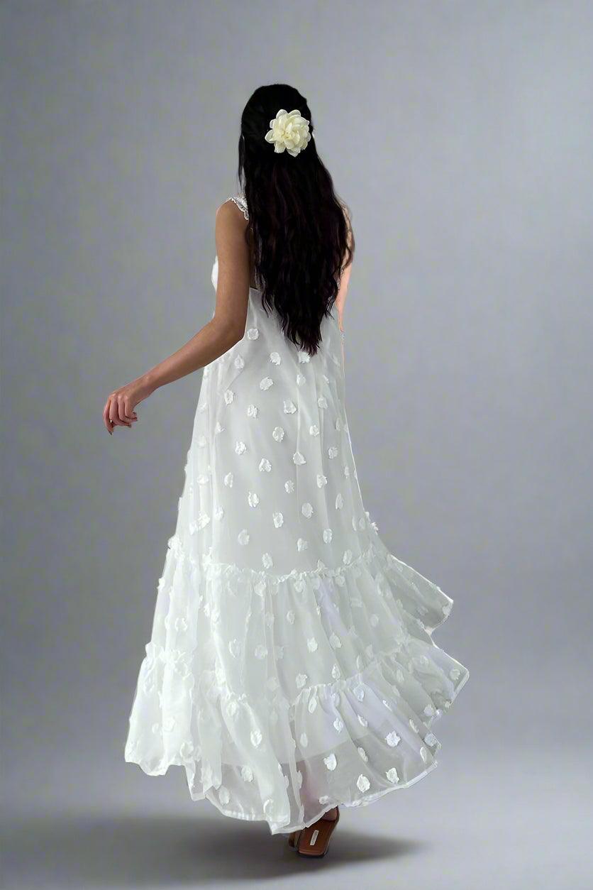 Daisy Loose-Fit Maxi Dress with Floral Décor and Flow Rebooters Maxi Women's Dresses