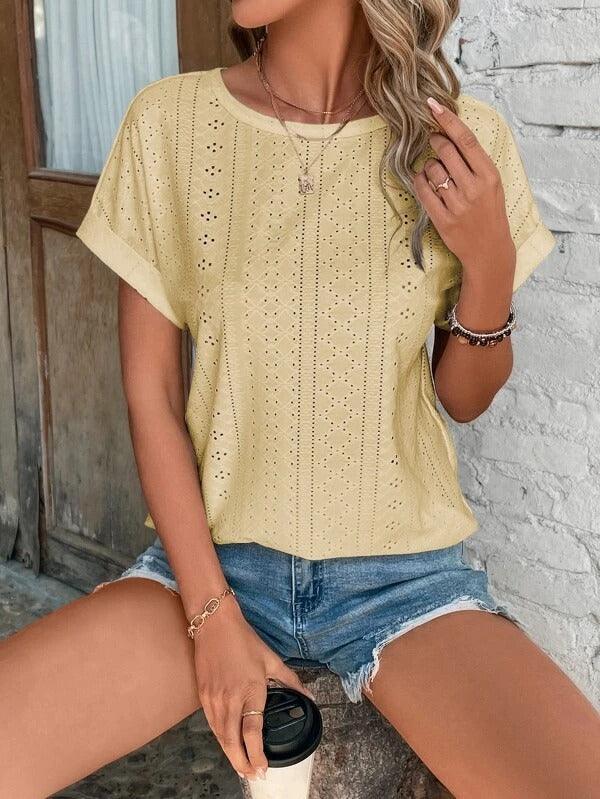 Women's Casual Cotton Short-Sleeve T-Shirt for Everyday Style Rebooters Womens Shirts