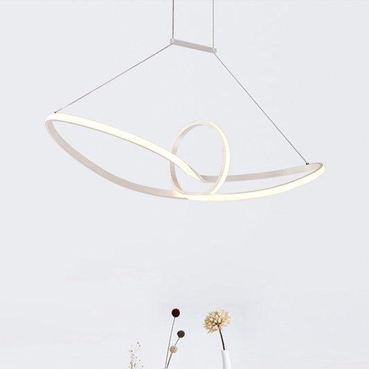 Acrylic Twisted Ceiling Light Minimalist LED Chandelier - Rebooters