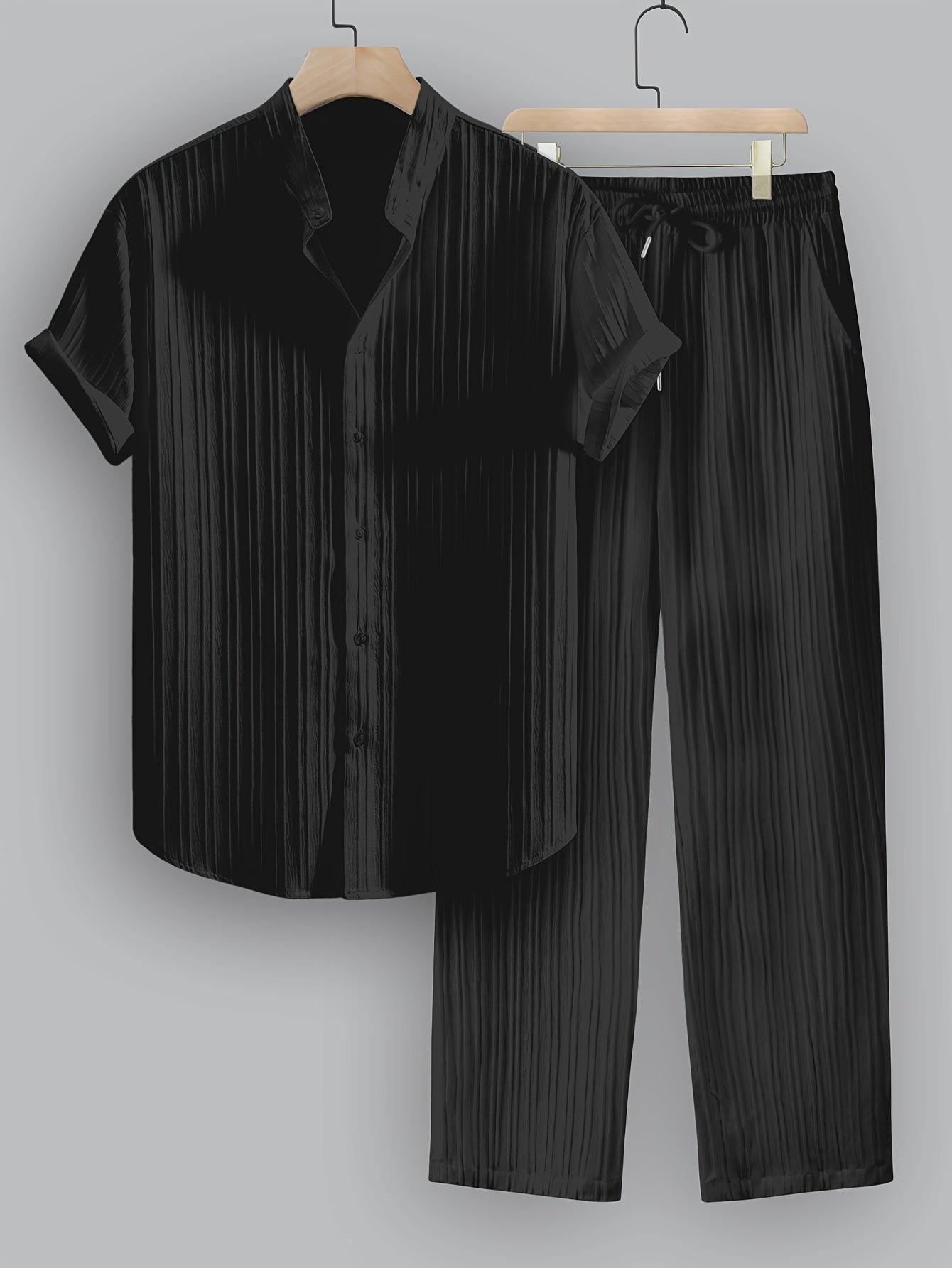 Plus Size Casual Co-Ord Set for Men Summer Comfort Rebooters mens 2 piece set