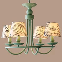 Tapered Shade Pendant Light Nordic Stylish Metal Hanging Light in Green for Kindergarten - Rebooters