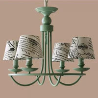 Tapered Shade Pendant Light Nordic Stylish Metal Hanging Light in Green for Kindergarten - Rebooters