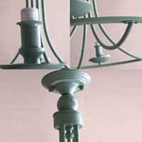 Tapered Shade Pendant Light Nordic Stylish Metal Hanging Light in Green for Kindergarten - Rebooters