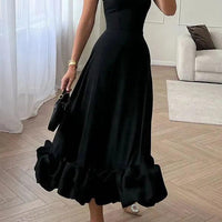 Lightweight Flowy Tiffany Women's Long-Sleeve Summer Dress - Rebooters -Women's Dresses