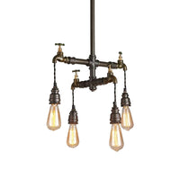 Black 2/4/6 Lights Chandelier Light Fixture Vintage Style - Rebooters