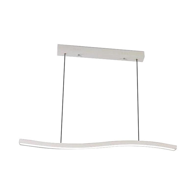 Acrylic Wave Chandelier Lighting Modernist Led Pendant Lamp - Rebooters