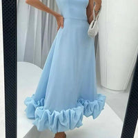 Lightweight Flowy Tiffany Women's Long-Sleeve Summer Dress - Rebooters -Women's Dresses