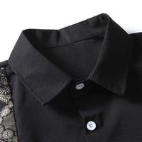 Ethnic Print Lapel Shirt and Shorts Summer Set for Men Rebooters mens 2 piece set