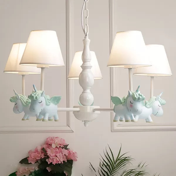 Flying Unicorn Suspension Light Nordic Stylish Metal Hanging Light - Rebooters