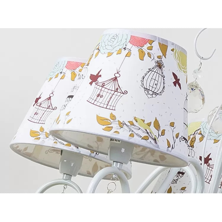 Cartoon Pony Hanging Light 5-Light White Chandelier - Rebooters