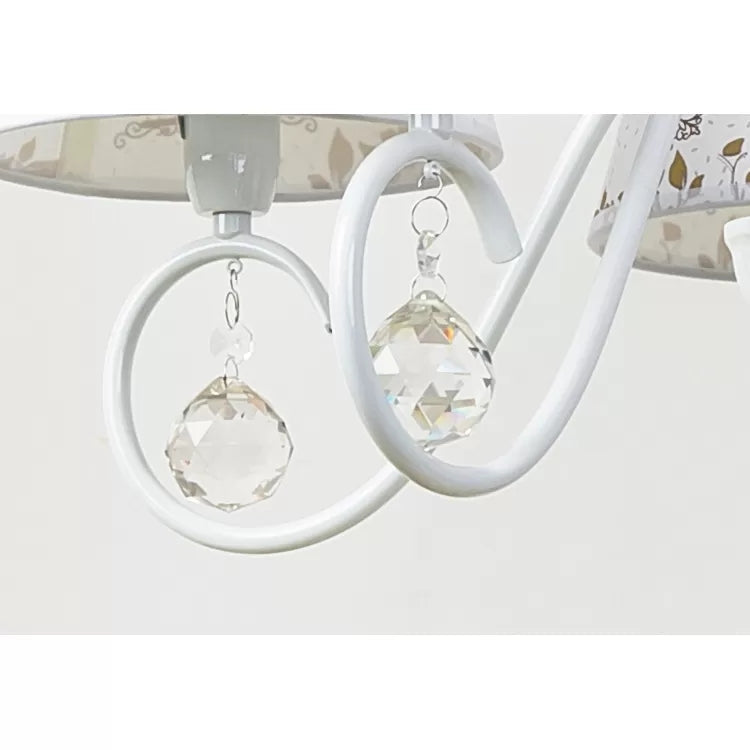 Cartoon Pony Hanging Light 5-Light White Chandelier - Rebooters