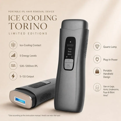 IPL Hair Removal Device for Women Cooling Torino Limited Editions