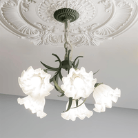Vintage Bell Orchid Living Room Chandelier Design Light | Rebooters - Rebooters