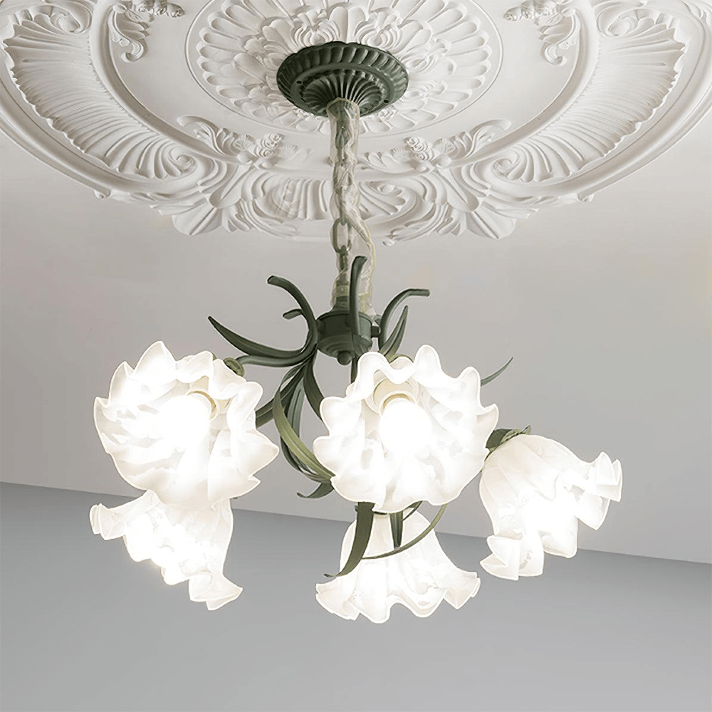 Vintage Bell Orchid Living Room Chandelier Design Light | Rebooters - Rebooters