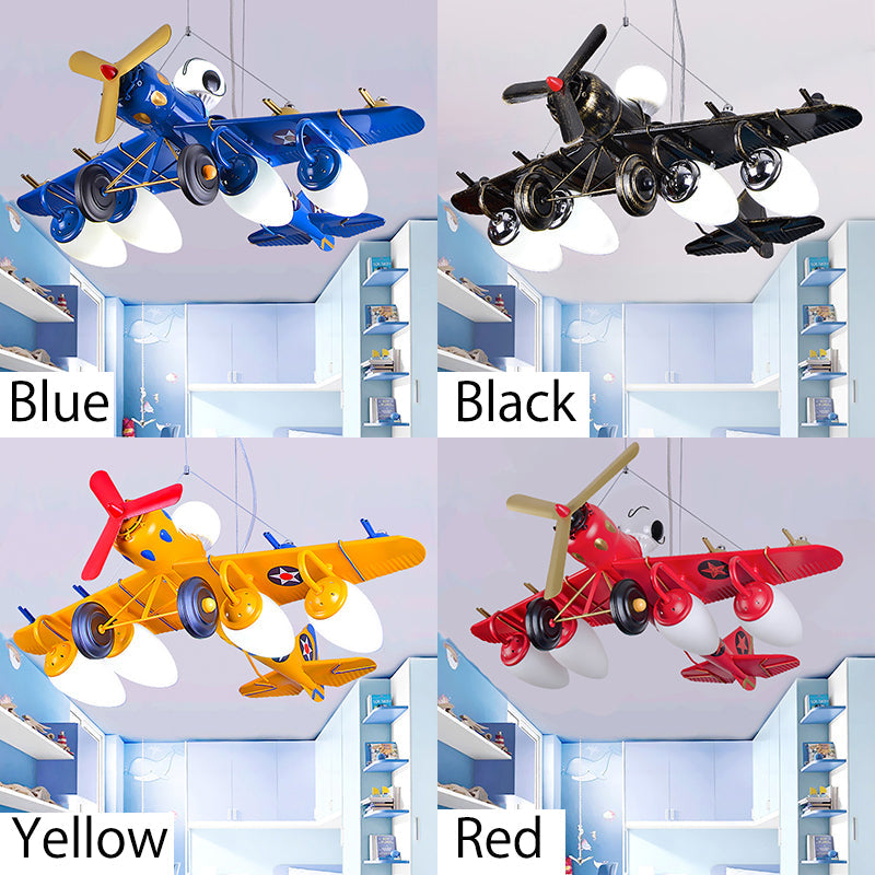 Cool Fighter Airplane Pendant Light Metal 5 Lights Lamp - Rebooters