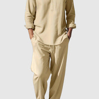 Plus Size Casual Men's 2-Piece Set for Warm Weather Rebooters mens 2 piece set