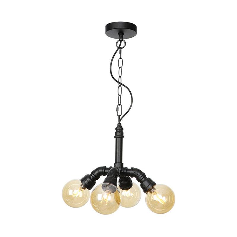 2/3/4-Bulb Chandelier Antiqued Coffee House LED Ceiling Pendant Light - Rebooters