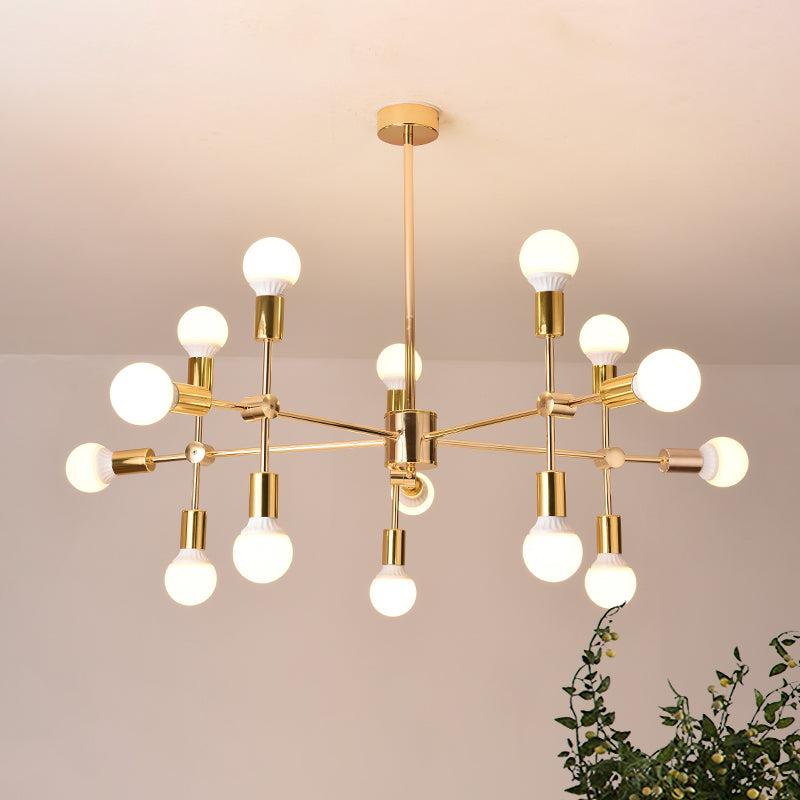 Gold Sputnik Hanging Ceiling Light Modern Nordic Chandelier - Rebooters