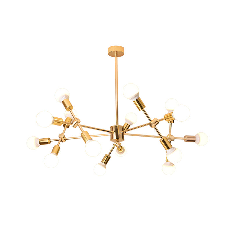 Gold Sputnik Hanging Ceiling Light Modern Nordic Chandelier - Rebooters