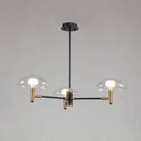 3-Light Bedroom Chandelier Modernism Black Pendant Light - Rebooters