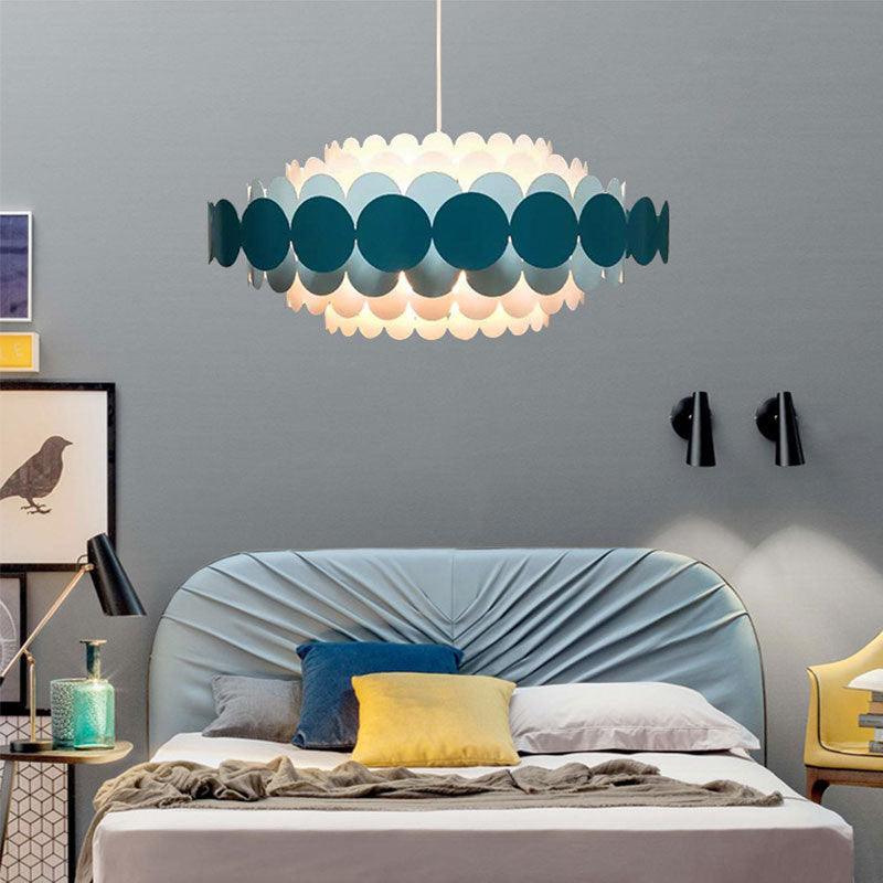 Acrylic Oval Chandelier Lighting Contemporary Led Pendant Lamp - Rebooters