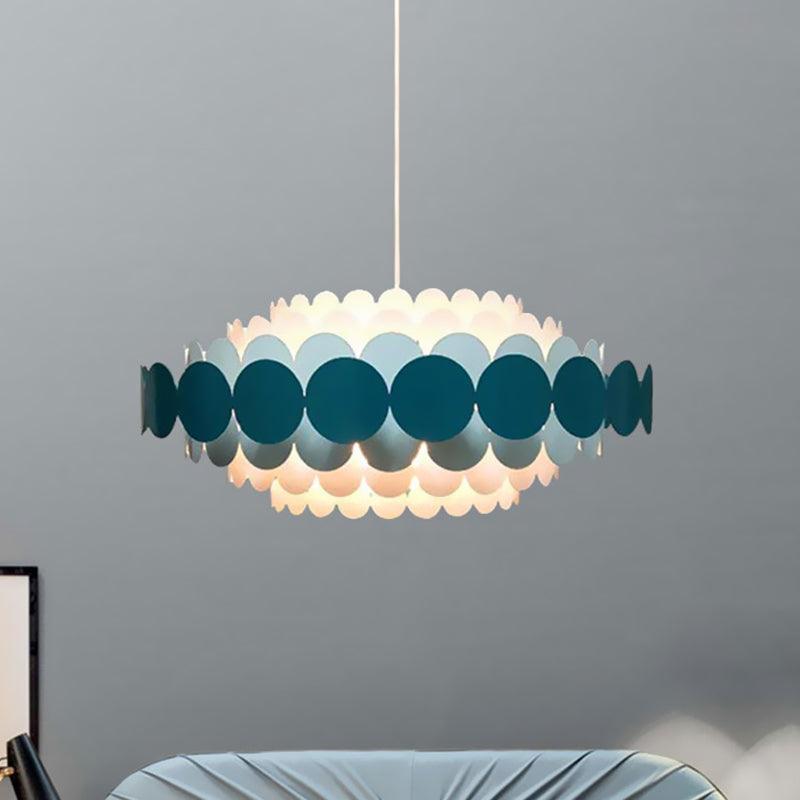 Acrylic Oval Chandelier Lighting Contemporary Led Pendant Lamp - Rebooters