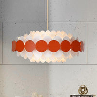 Acrylic Oval Chandelier Lighting Contemporary Led Pendant Lamp - Rebooters