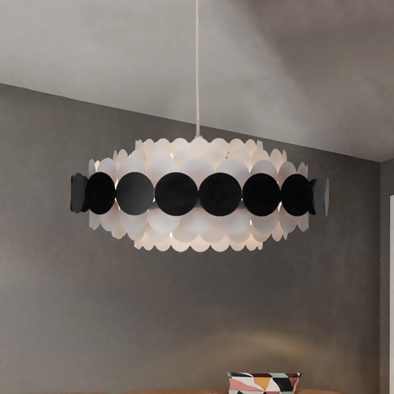 Acrylic Oval Chandelier Lighting Contemporary Led Pendant Lamp - Rebooters