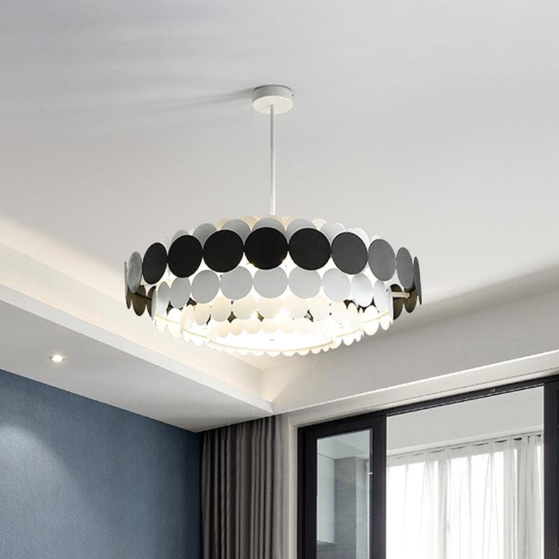 Acrylic Oval Chandelier Lighting Contemporary Led Pendant Lamp - Rebooters