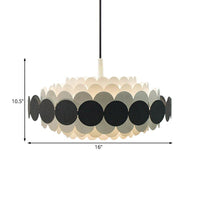 Acrylic Oval Chandelier Lighting Contemporary Led Pendant Lamp - Rebooters