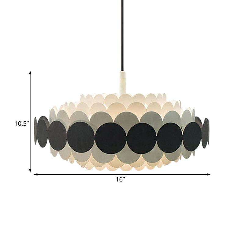 Acrylic Oval Chandelier Lighting Contemporary Led Pendant Lamp - Rebooters