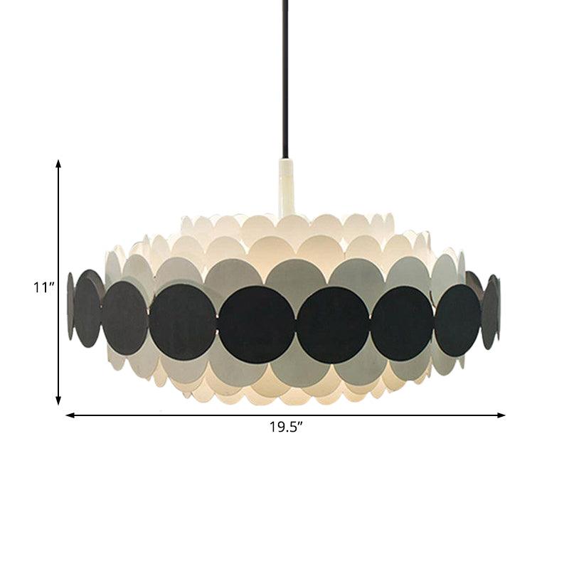 Acrylic Oval Chandelier Lighting Contemporary Led Pendant Lamp - Rebooters