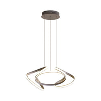 3/5/6 Lights Dining Room Chandelier with Wave Acrylic Shade - Rebooters