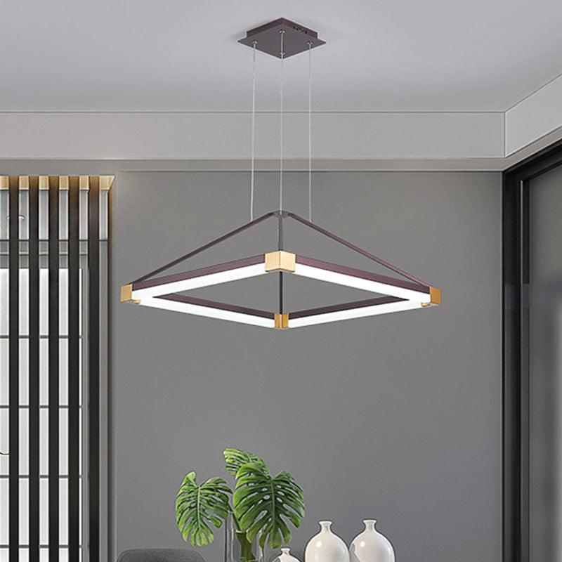 Acrylic Pyramid Shape Pendant Chandelier Contemporary LED Lamp - Rebooters