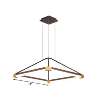 Acrylic Pyramid Shape Pendant Chandelier Contemporary LED Lamp - Rebooters