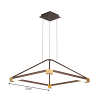 Acrylic Pyramid Shape Pendant Chandelier Contemporary LED Lamp - Rebooters