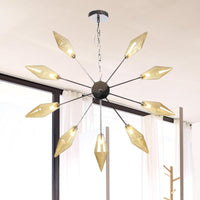 6/9/12 Lights Chandelier Lamp Industrial Sputnik Ceiling Light - Rebooters