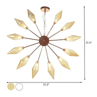 6/9/12 Lights Chandelier Lamp Industrial Sputnik Ceiling Light - Rebooters